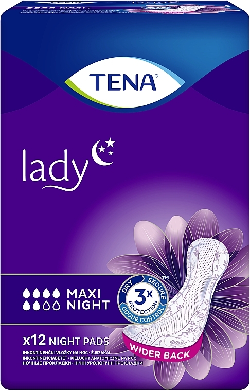 Urological Pads "TENA Lady Maxi Night", 12 pcs - TENA — photo N2