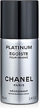 Fragrances, Perfumes, Cosmetics Chanel Egoiste Platinum - Deodorant