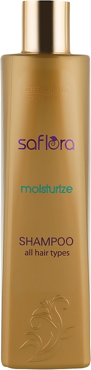 Moisturizing Shampoo for All Hair Types - Demira Professional Saflora Moisturize — photo N1