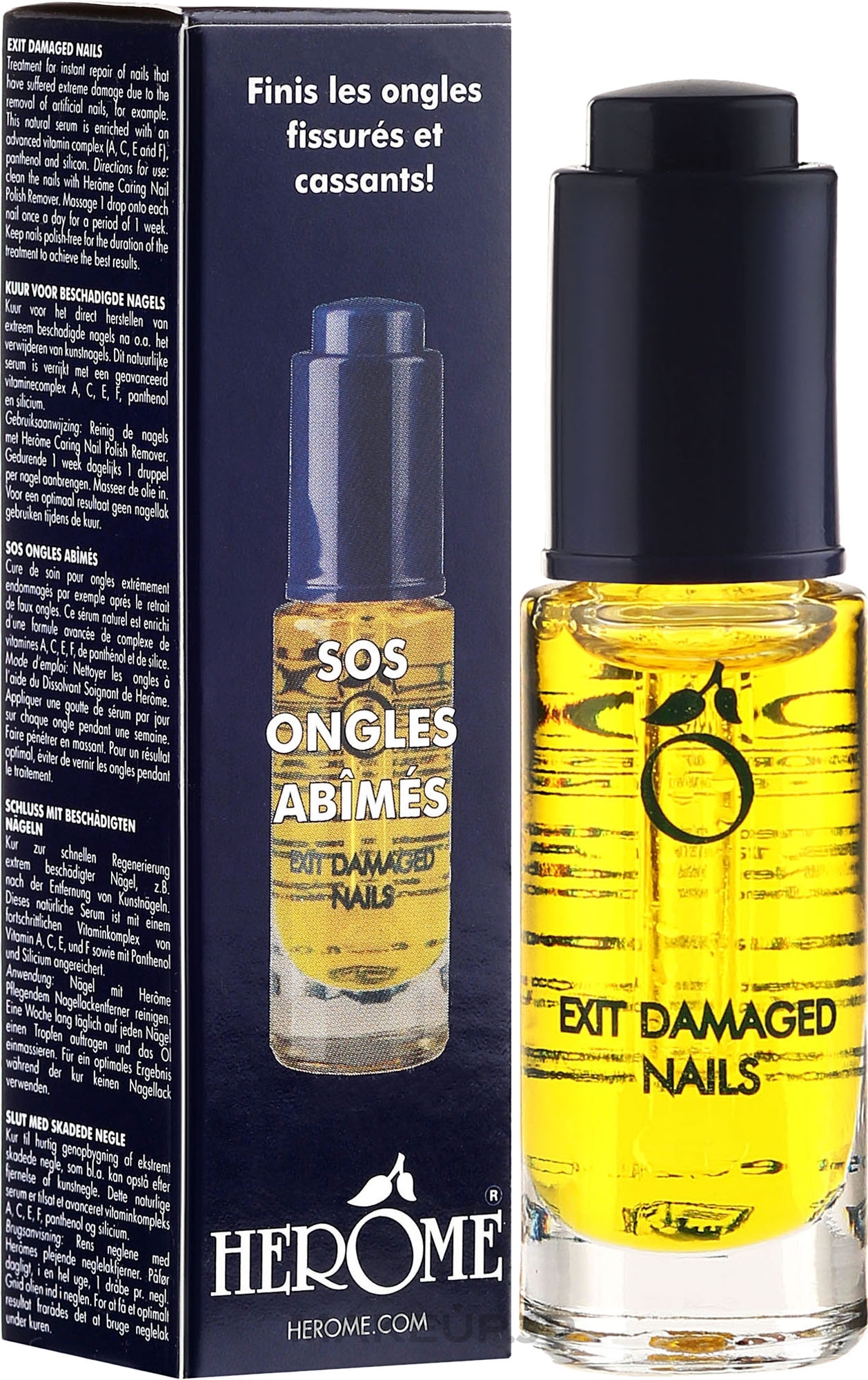 Intensive Nail Care Oil - Herome Exit Damaged Nails — photo 7 ml