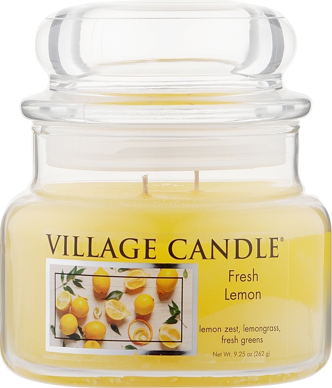Scented Candle in Jar 'Fresh Lemon' - Village Candle Fresh Lemon — photo N2