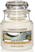 Candle in Glass Jar - Yankee Candle Baby Powder — photo N13