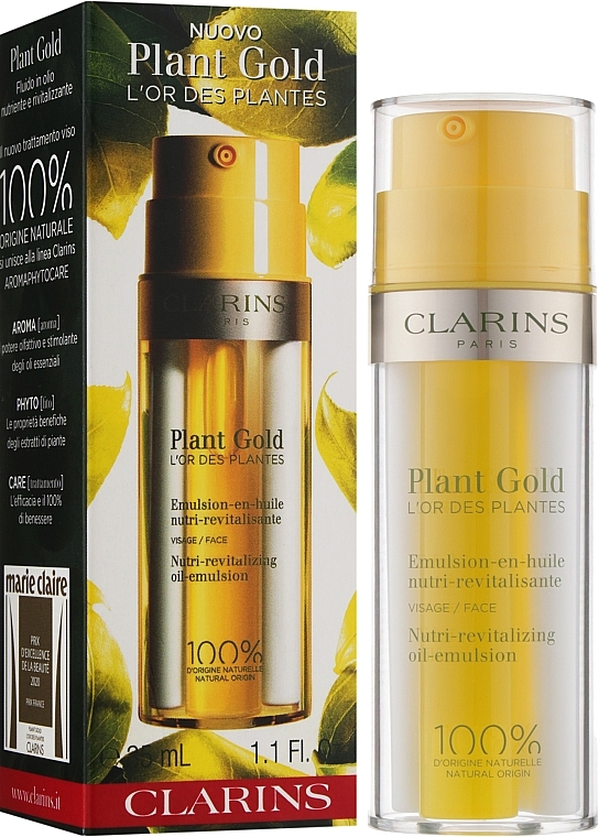 Nourishing Face Emulsion with Blue Orchid Oil - Clarins Plant Gold Nutri-Revitalizing Oil-Emulsion — photo N2