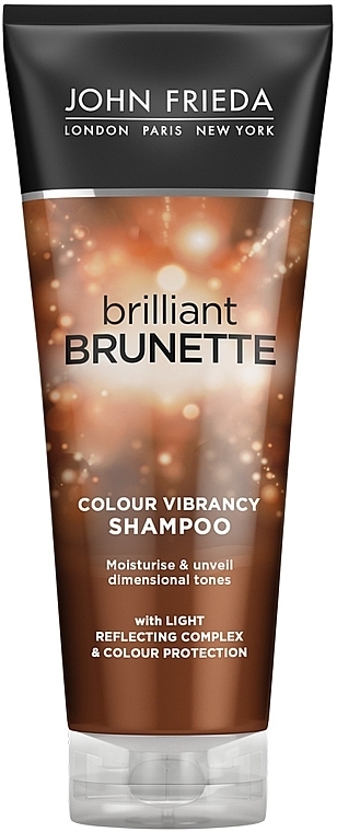 Moisturizing & Color Protection Shampoo for Dark Hair - John Frieda Brilliant Brunette Colour Protecting — photo N2