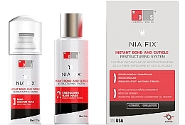Set - DS Laboratories Nia Fix Instant Bond And Cuticle Restructuring System (hair/foam/50ml + hair/mask/100ml) — photo N2