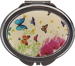 Fragrances, Perfumes, Cosmetics Cosmetic Mirror, "Butterflies", 85451, butterflies and orchid - Top Choice