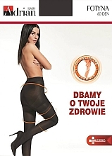 Fragrances, Perfumes, Cosmetics Anti-Cellulite Women's Tights "Fotyna" 60 Den, nero - Adrian