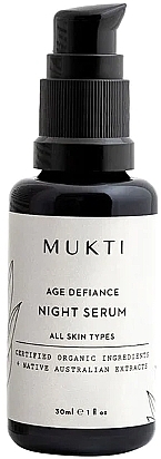 Night Face Serum - Mukti Organics Age Defiance Night Serum — photo N1