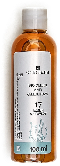 Anti-Cellulite Oil "17 Ayurvedic Herbs" - Orientana Bio Oil — photo N1