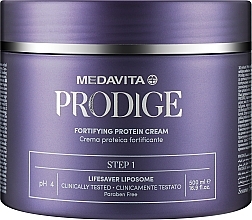 Fragrances, Perfumes, Cosmetics Strengthening Hair Cream - Medavita Prodige Fortifying Protein Cream Step 1