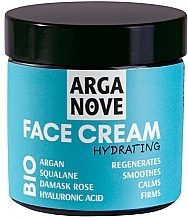 Fragrances, Perfumes, Cosmetics Natural Intensive Moisturizing Face Cream with Hyaluronic Acid - Arganove Face Cream Hydrating