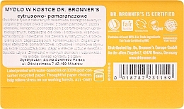 Soap "Citrus and Orange" - Dr. Bronner’s Pure Castile Bar Soap Citrus & Orange — photo N2