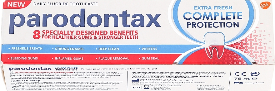 Toothpaste - Parodontax Complete Protection Extra Fresh — photo N1