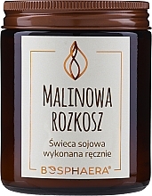 Fragrances, Perfumes, Cosmetics Scented Soy Candle "Raspberry Delight" - Bosphaera Raspberry Delight Candle