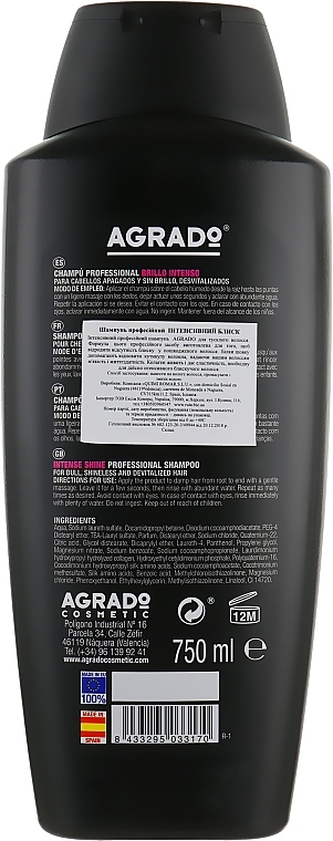 Intense Gloss Shampoo - Agrado Intense Glos Shampoo — photo N4