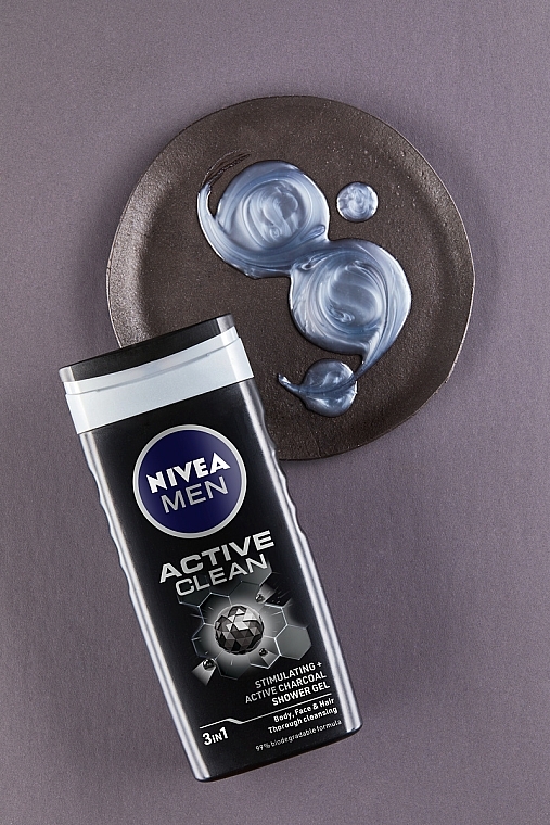 Shower Gel "Coal Power" - NIVEA Men Active Clean Shower Gel — photo N8