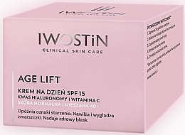 Fragrances, Perfumes, Cosmetics Day Cream for Normal & Combination Skin - Iwostin Age Lift SPF 15