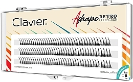 Individual Lashes, C, 8 mm - Clavier A-Shape Retro Collection  — photo N1