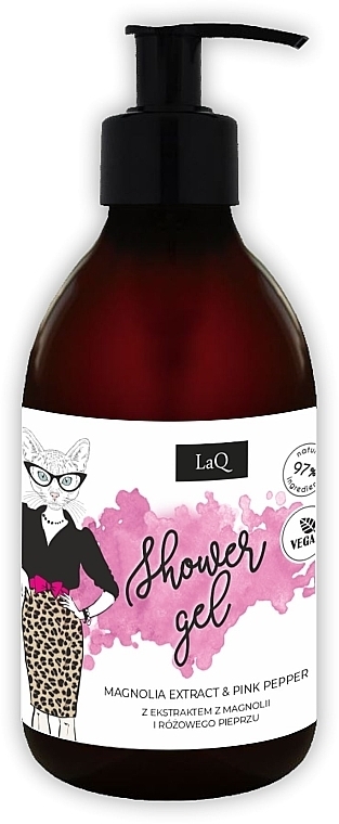 Shower Gel "Magnolia & Pink Pepper" - LaQ Magnolia & Ponk Pepper Shower Gel — photo N1