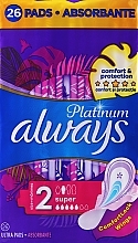 Sanitary Pads, size 2, 26 pcs - Always Platinum Protection +Extra Comfort Super — photo N1
