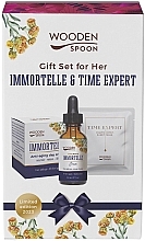 Fragrances, Perfumes, Cosmetics Set - Wooden Spoon Immortelle & Time Expert Gift Set For Her (f/elixir/30ml + f/cr/50ml + f/mask/15g)