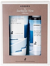 Fragrances, Perfumes, Cosmetics Set - Korres Santorini Vine Set (s/g/250ml + b/milk/200ml)