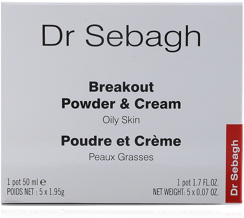 Oily Skin Care Complex - Dr Sebagh Breakout Powder & Cream for Oily Skin — photo N1