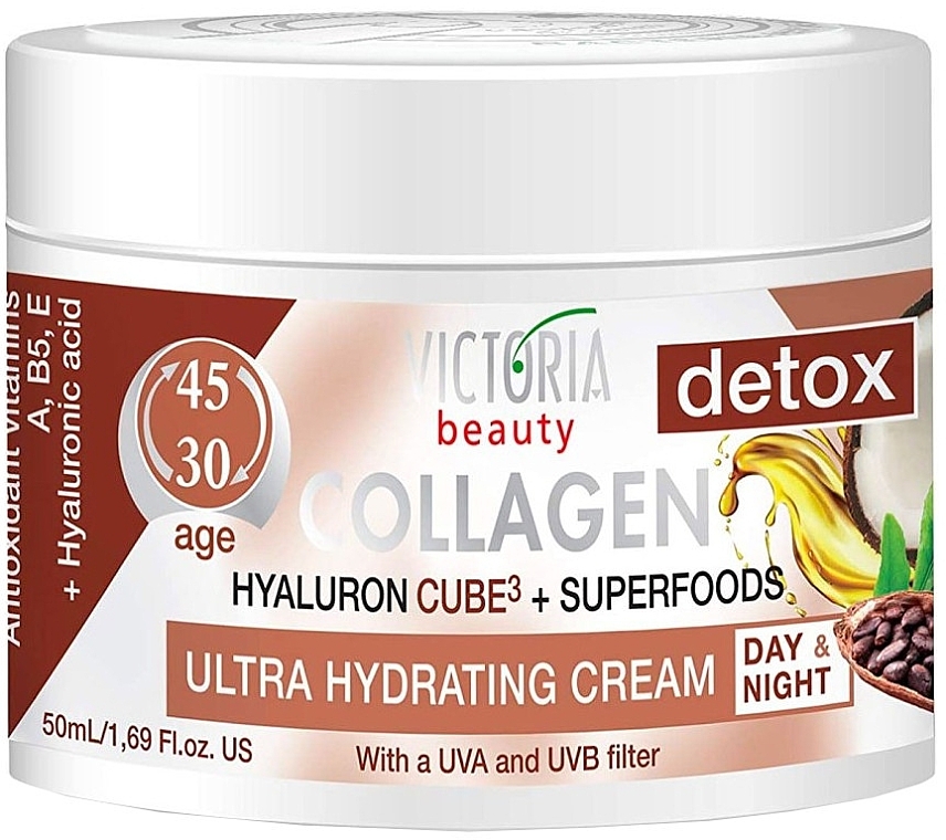 Collagen Hyaluron Cube3 + Superfoods Ultra Hydrating Cream - Victoria Beauty Collagen Hyaluron Cube3+Superfoods 30-45 Years — photo N1