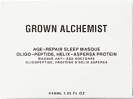 Anti-Aging Night Face Mask - Grown Alchemist Age-Repair Sleep Masque — photo N2