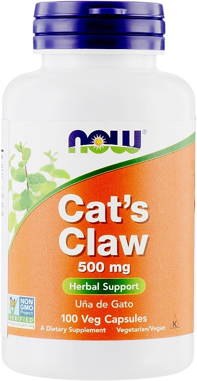 Vitamins "Cat's Claw", 500 mg - Now Foods Cats Claw — photo N1