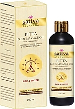 Fragrances, Perfumes, Cosmetics Pitta Body Massage Oil - Sattva Ayurveda Pitta Body Massage Oil