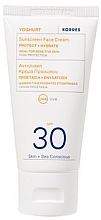 Face Sunscreen - Korres Yogurt Sunscreen Face Cream SPF30 — photo N1