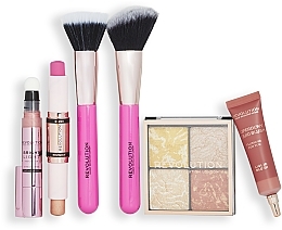 Set, 6 products - Makeup Revolution Blush and Glow Set — photo N1