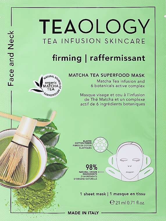 Facial Mask - Teaology Matcha Tea Firming & Nourishing Mask — photo N1