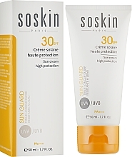 Fragrances, Perfumes, Cosmetics Sunscreen SPF 30+ - Soskin Sun Cream Very High Protection SPF30