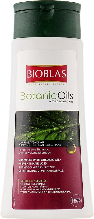 Shampoo for Volumizing Thin and Dull Hair - Bioblas Botanic Oils Herbal Volume Shampoo — photo N4