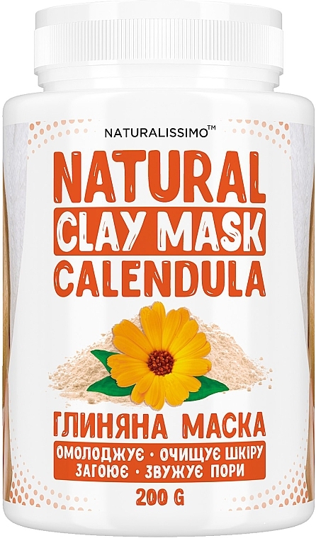 Facial Clay Mask with Calendula - Naturalissimo Clay Mask SPA Calendula — photo N1