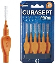 Interdental Brush, 1.4 mm, Orange, Pack of 6 - Curaprox Curasept Proxi Treatment T14 Orange — photo N1