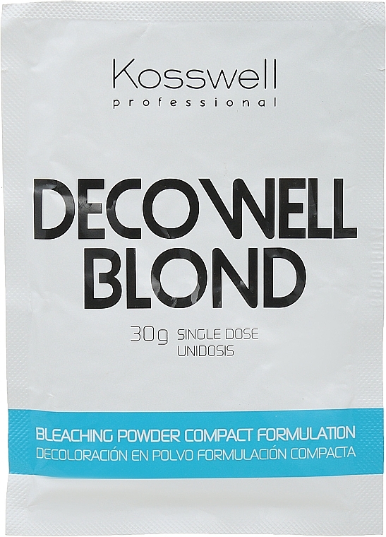 Whitening Powder, Sky Blue - Kosswell Professional Decowell Blond — photo N2