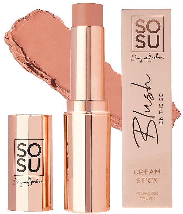 Blush Stick - Sosu Cosmetics Blush On The Go Cream Stick — photo N2