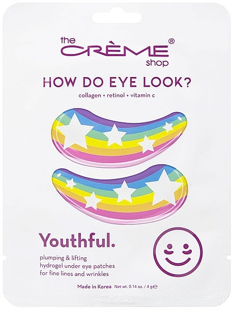 Depuffing Hydrogel Under Eye Patch - The Creme Shop Hydrogel Eye Patches How Do Eyes Look Vibrant — photo N1