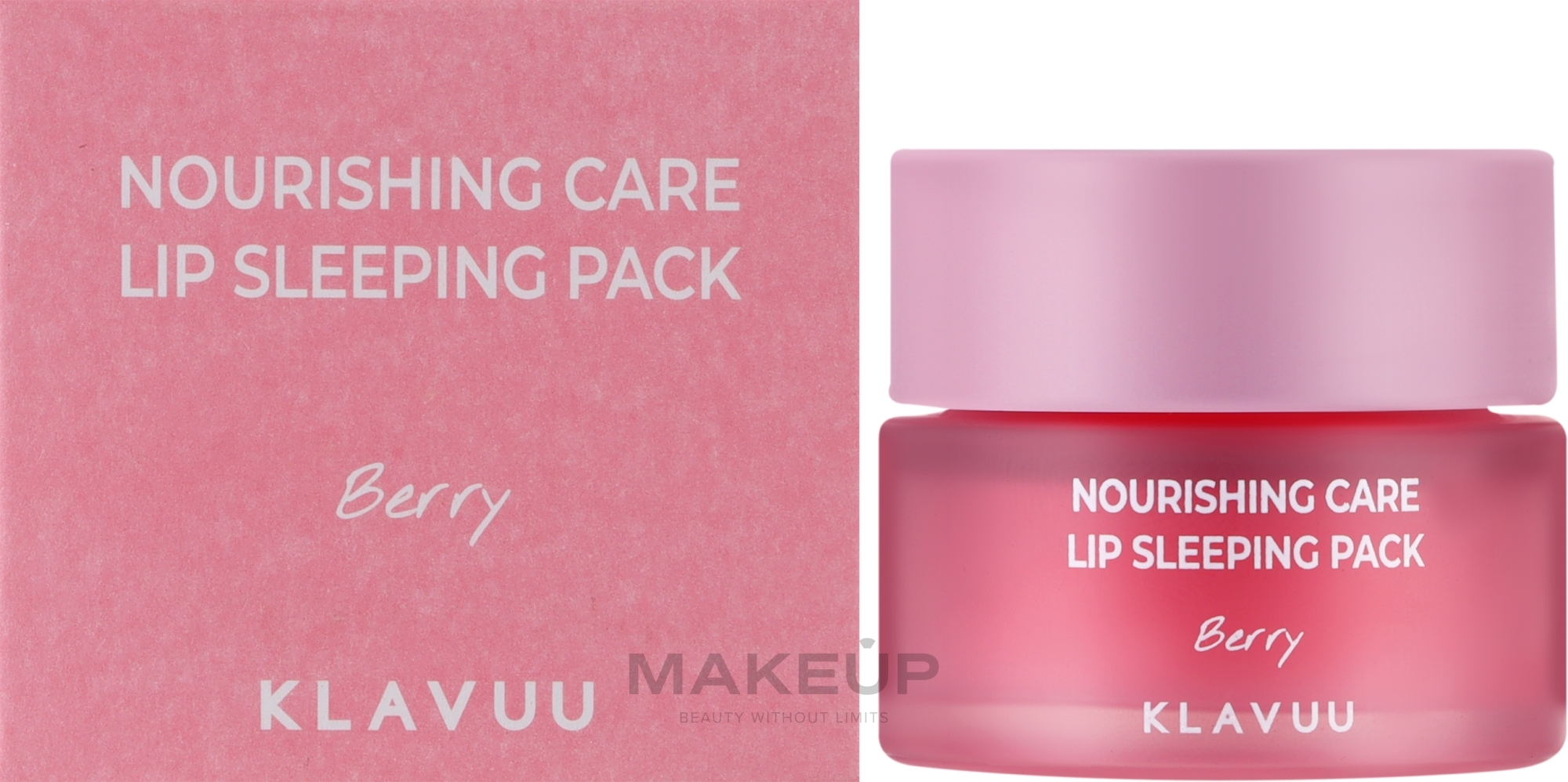 Berry Night Lip Mask - Klavuu Nourishing Care Lip Sleeping Pack Berry — photo 20 g