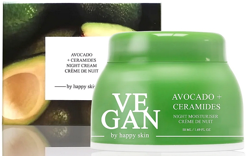 Set - Vegan By Happy Avocado + Ceramides Day & Night Moisturiser (f/cream/2x50ml) — photo N1