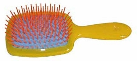 Air-Cushioned Hair Brush with Soft Molded Tips, yellow - Janeke — photo N2