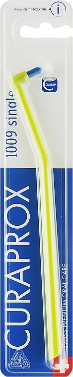 Single Tufted Toothbrush, green-blue - Curaprox Single CS 1009 — photo N2