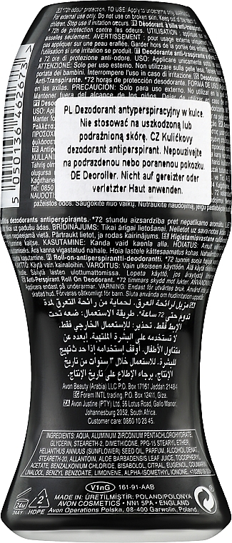 Men Antiperspirant-Deodorant - Avon On Duty Men Max Protection Deodorant Rol On 72H — photo N2