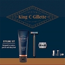 Set - Gillette King C. (razor/1pcs + sh/gel/150ml + edge/razors/5pcs) — photo N2