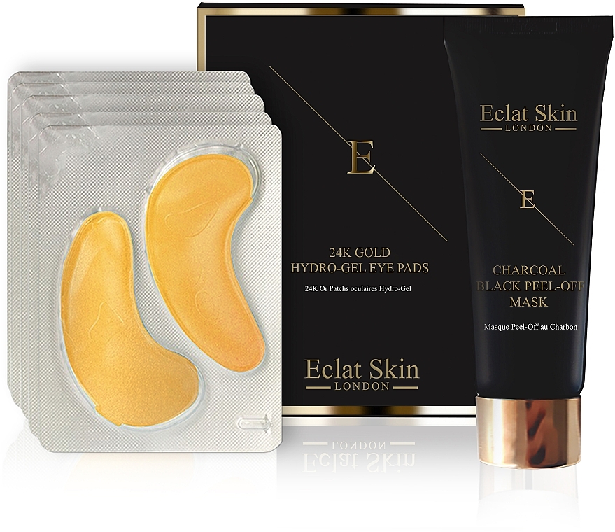 Set - Eclat Skin London 24k Gold (mask/50ml + eye/pads/5x2pcs) — photo N1