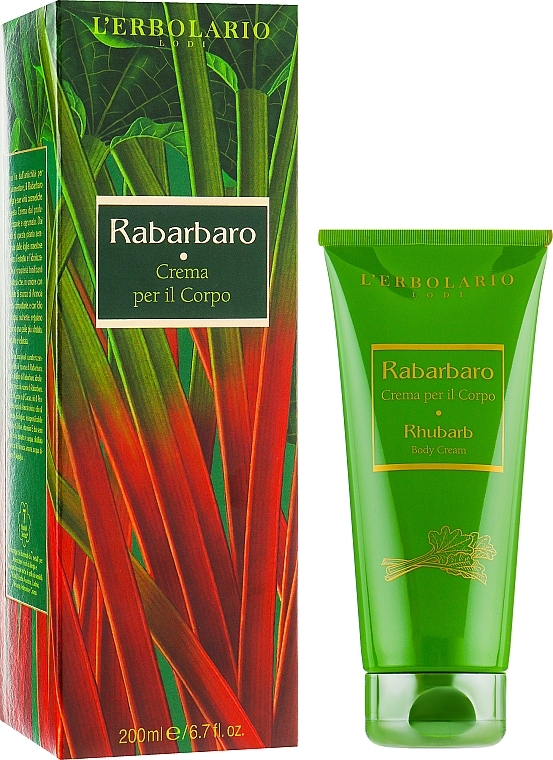 Rhubarb Body Cream - L'Erbolario Rabarbaro Xrema Per Il Corpo — photo N2