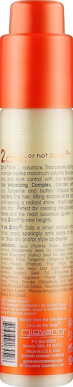 Serum - Giovanni 2 Chic Ultra-Volume TanGerine Papaya Butter — photo N2